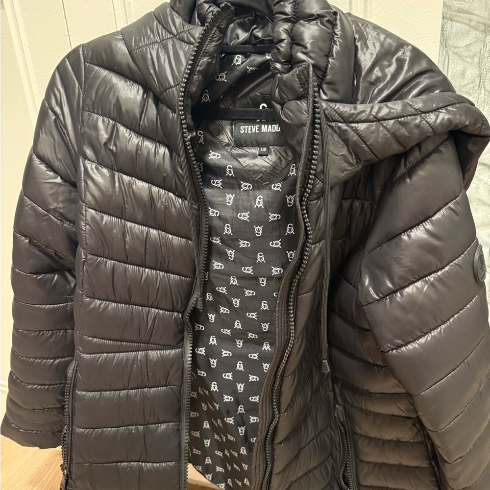 Steve Madden Charcoal Quilted Jacket